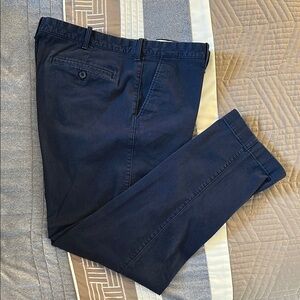 J. Crew Factory Navy Blue Straight Cut Chinos Classic Cotton Blend 38/30*